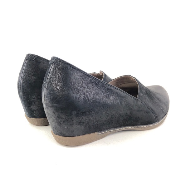 Dansko Liliana Burnished Nubuck Leather Wedge Shoes EUR 39 - Picture 5 of 16